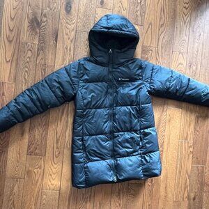 Columbia Puffect Mid Hooded Jacket – Women's S – Black – Gently Used